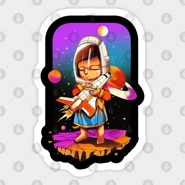 LITTLE ASTRONOT Sticker by Little & Colour Craft